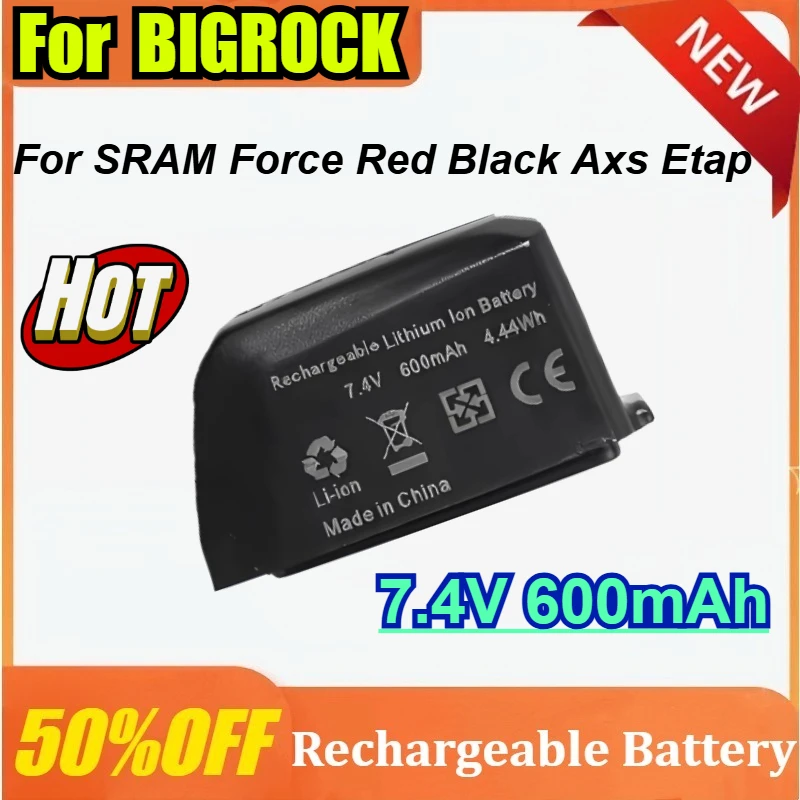 

New 600mAh for BigRock Battery for SRAM Force Red Black Axs Etap Replacement Battery