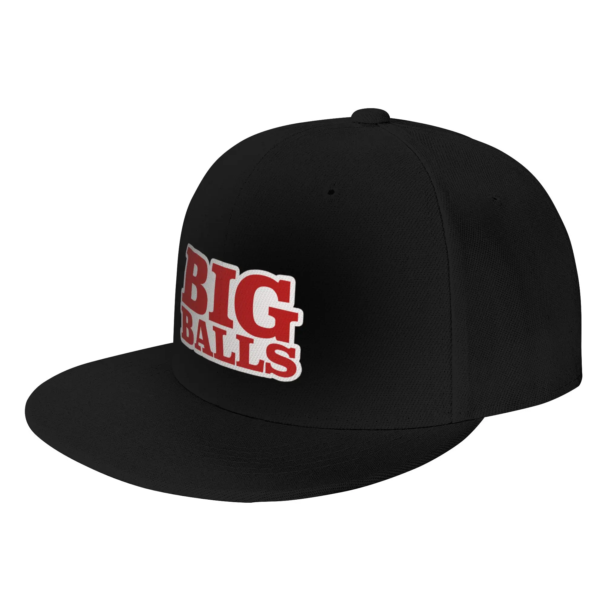 Fashion Big Balls  Red Bold Outlined Flat Brim Sun Hat  Commuting Versatile Golf Cap