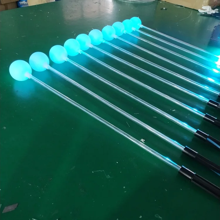 IP65 عيد الميلاد الألياف البصرية LED الكرة مصباح لحديقة بلازا الديكور التيار المتناوب بالطاقة عطلة الإضاءة المعرض