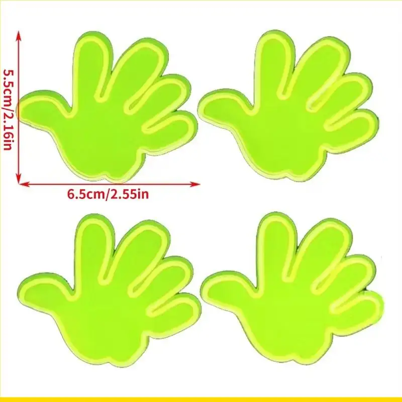 SZCH 4ps Bicycles Reflector Stickers High Reflective Bicycles Decals for Increased Safety During Night Rides Easy Application