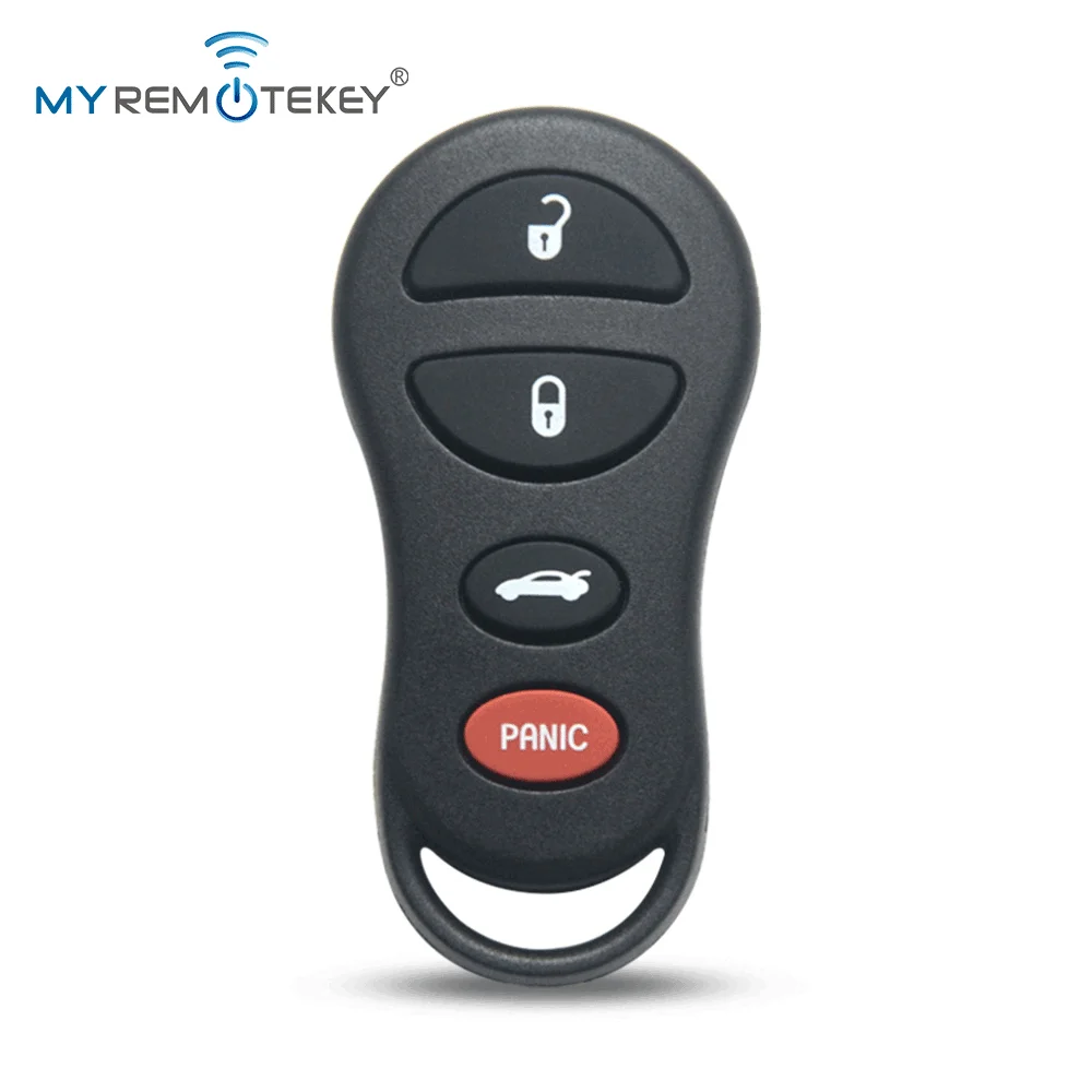 MYREMOTEKEY FCC GQ43VT17T funda control remoto de 4 botones para Chrysler 300M Sebring Sedan Dodge Intrepid Jeep Liberty 2002 2003