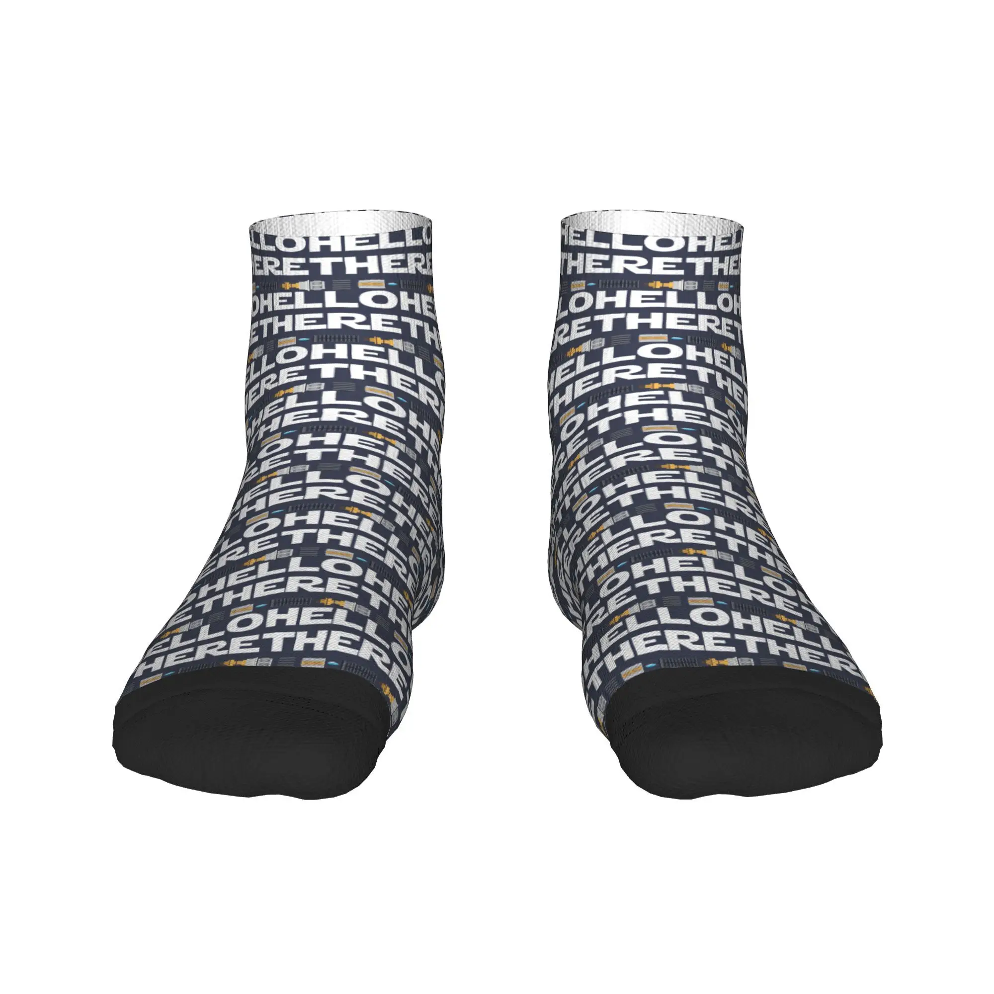 Hello There Socks Harajuku Super Soft Stockings All Season Socks Accessories for Unisex Christmas Gifts