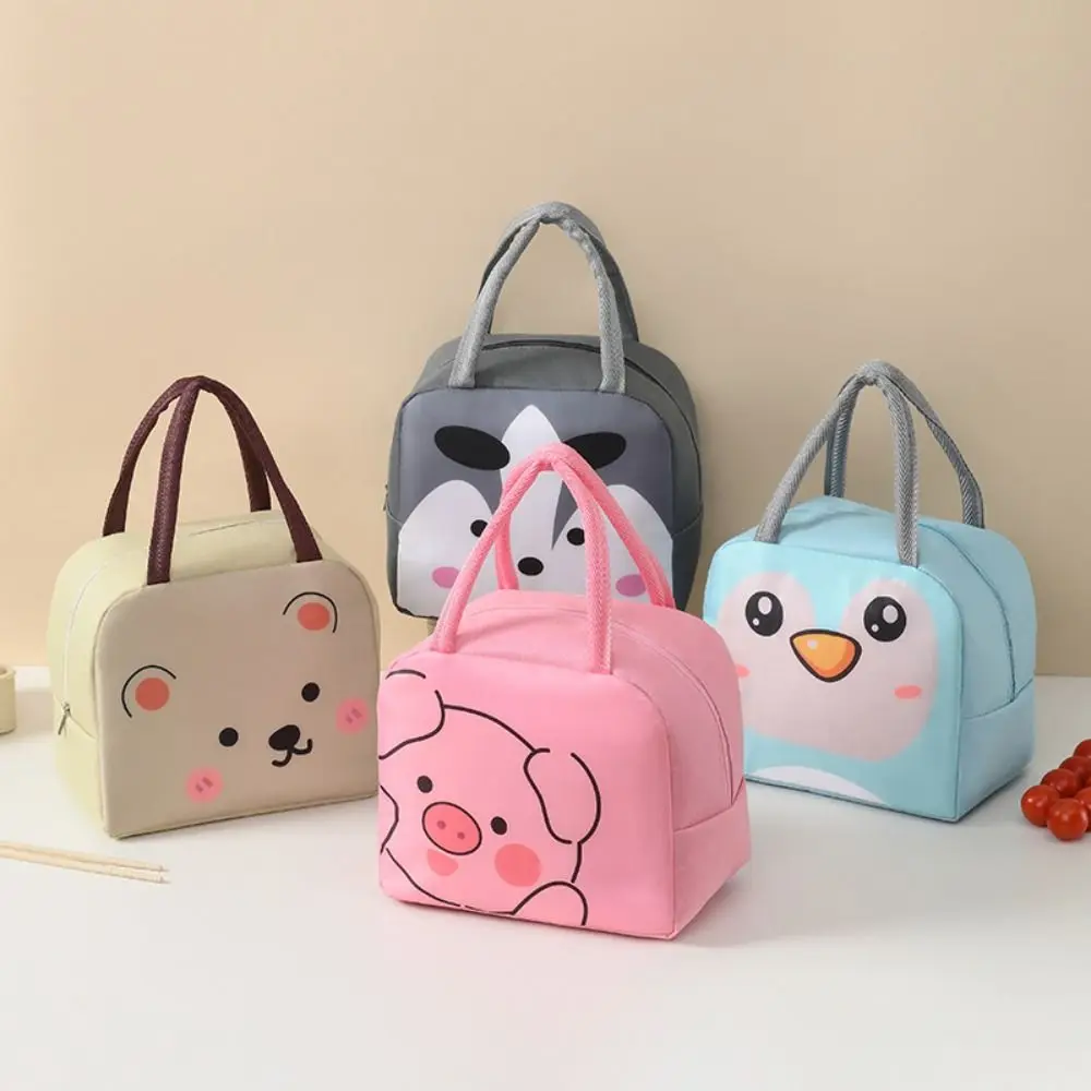 Oxford Cloth Cartoon Lunch Bag Portable Thermal Tote Food Small Cooler Bag Thermal Bag Lunch Box Accessories