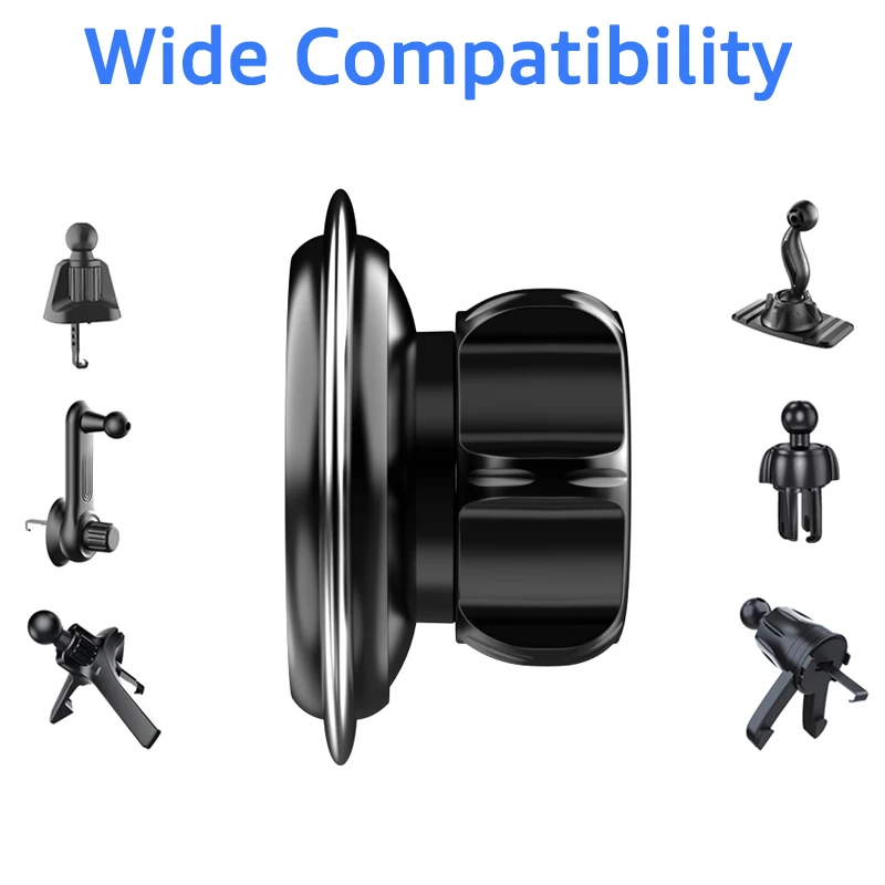 Baza z otworem na kulę 17mm, mocny magnes N52, adapter głowicy do magnetycznego uchwytu samochodowego na telefon, do uchwytów samochodowych na telefon z magnesem, uchwytów GPS. — zdjęcie produktu 3