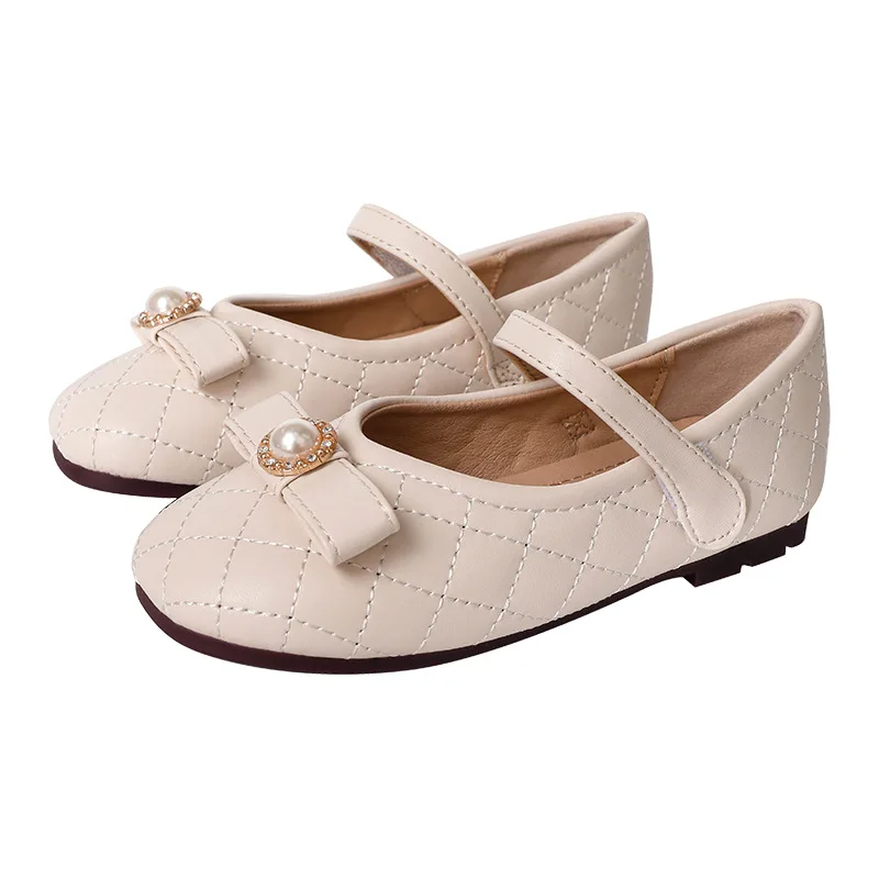 Comode scarpe basse da ragazza per bambini paillettes Bowknot bambini principessa scarpa singola suola morbida mocassini ballerine per bambine