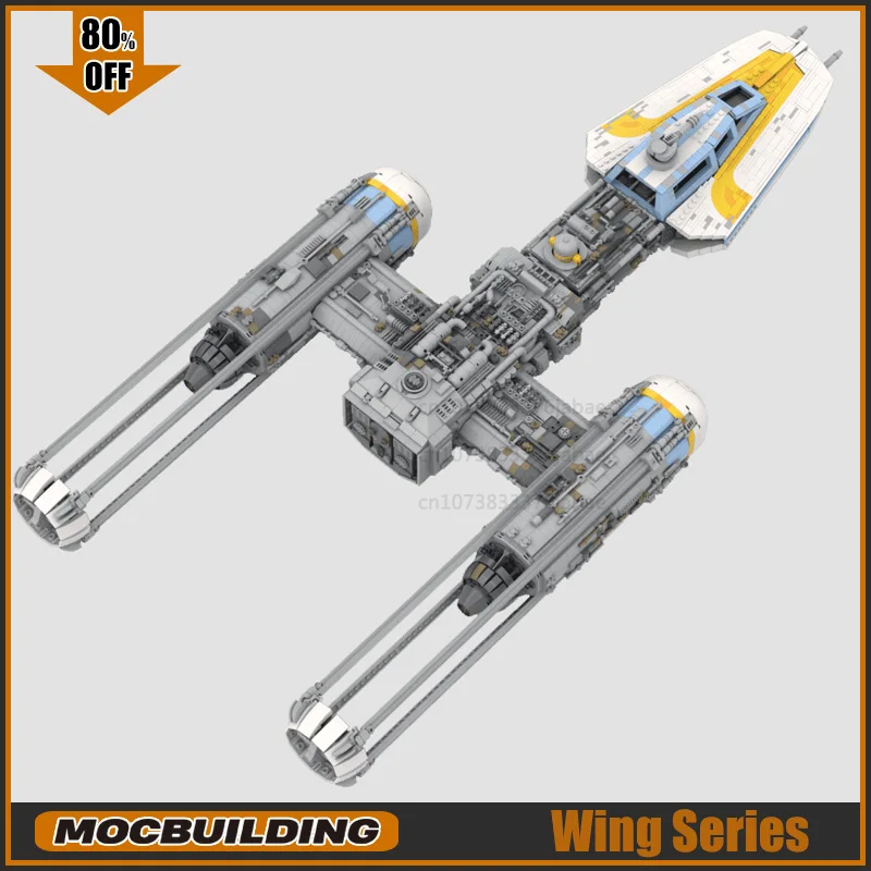 UCS Movie MOC Building Block Wing Starfighter Collection Y Model Technology Bricks DIY Assembly Toys Xmas Gifts Display view 4