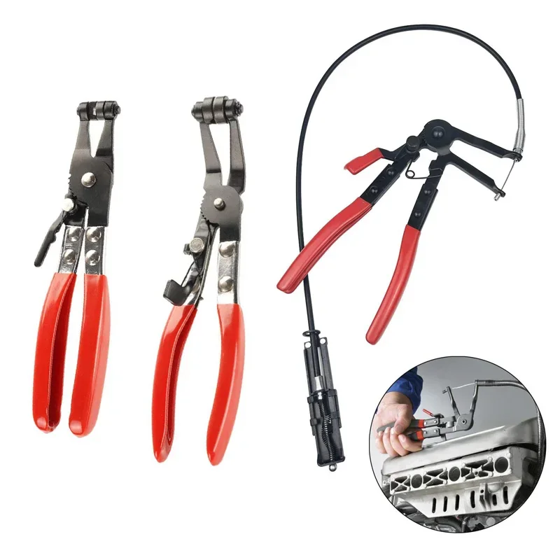 Flat and Angled Flat Band Hose Clamp Pliers Coolant Hose ClipsWorks on all Flat Band Style Hose Clamps of Removal Installation