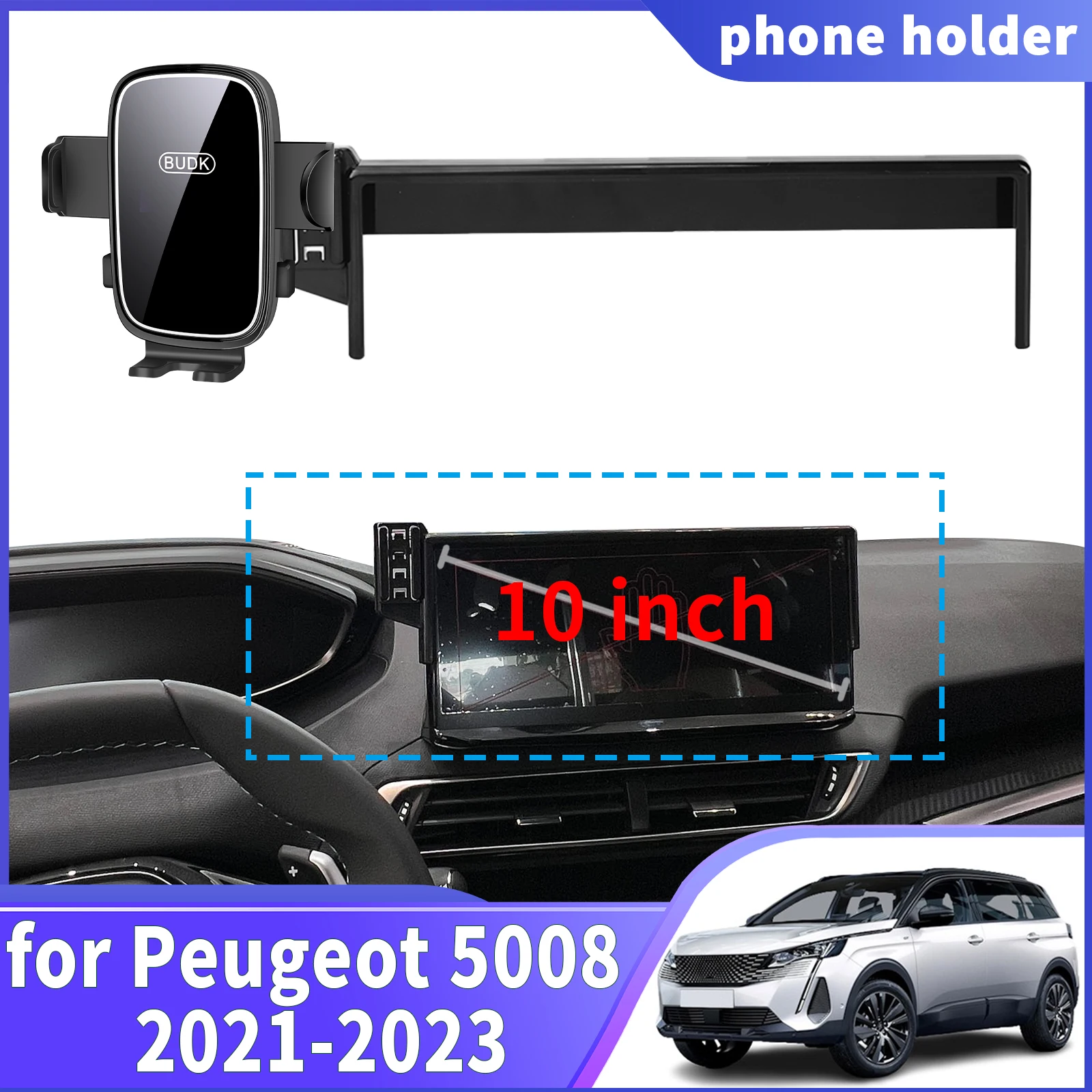 

fit for Peugeot 5008 2021 2022 2023 Navigation Phone Holder Mount Customized Car accessoires