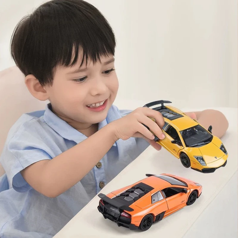 1:36 Escala Lamborghini Murcielago Liga Carro Modelo Diecast Carro Brinquedos para Meninos Presente de Aniversário Crianças Brinquedos...