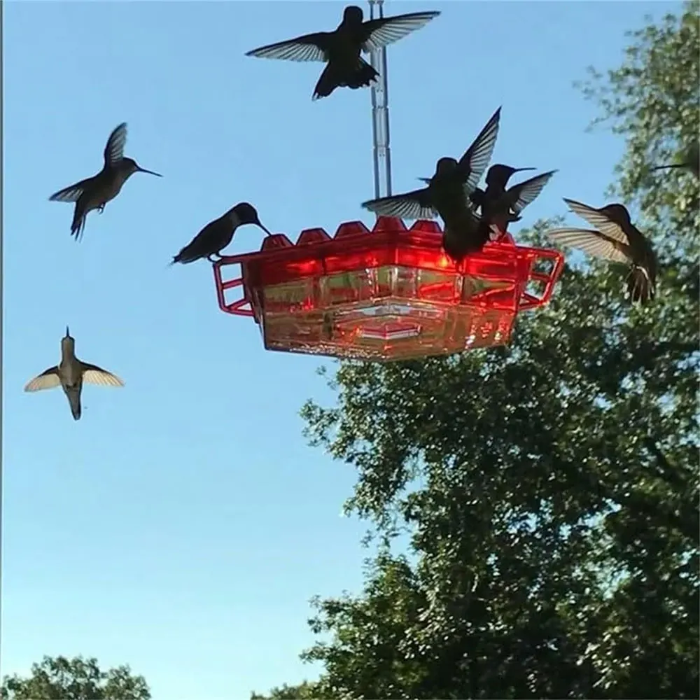 Karmniki dla kolibrów na zewnątrz wiszące z okoniem i wbudowaną fosą mrówek brzęczący karmnik dla ptaków 2024 nowy Windchime