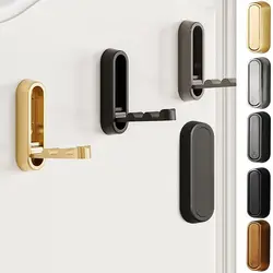 Zinc Alloy Folding Wall Hook Multifunctional Heavy Duty Rustproof Hidden Robe Hook Wall Hanging Clothes Hooks Bathroom