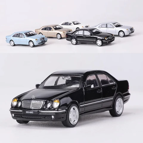 그림자 1:64 스케일 E55 AMG W210 세단 다이캐스트 합금 자동차 모델 컬렉션 기념품 디스플레이 장식품 차량 선물 그림자 1:64 스케일 E55 AMG W210 세단 다이캐스트 합금 자동차 모델 컬렉션 기념품 디스플레이 장식품 차량 선물