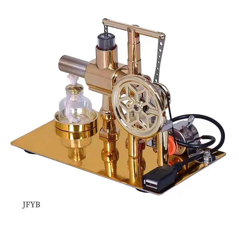

JY-1 PCS Electric Generator Physics Experiment Science Toy Educational Mini Engine Toy Gold