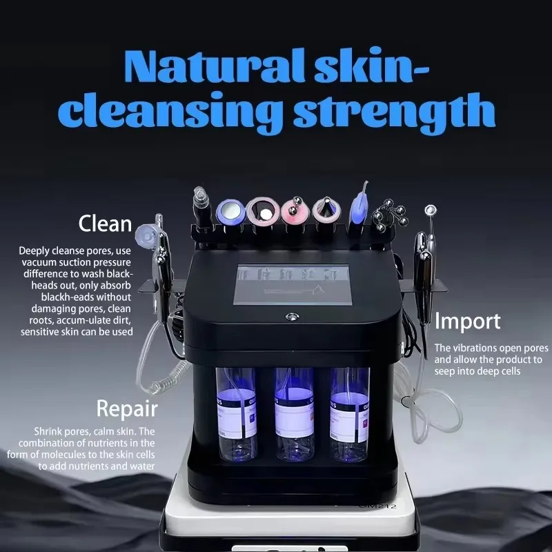 11 In 1 facial Machine H2o2 Aqua Peeling Lift Skin Bubble Moisturizer Oxygen Machine