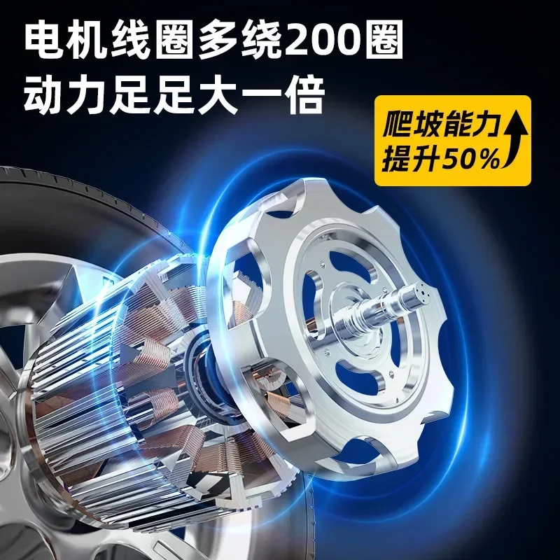 YAO 700W High Power Electric Wheelchair Intelligent Automatic Folding Mobility Scooter for Disabled Elderly Compact Trunk Storag