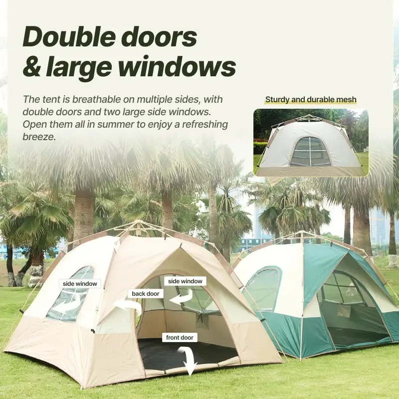 2.2*2.2 Corner Tent Waterproof, UV-proof, Breathable and Windproof Family Tent