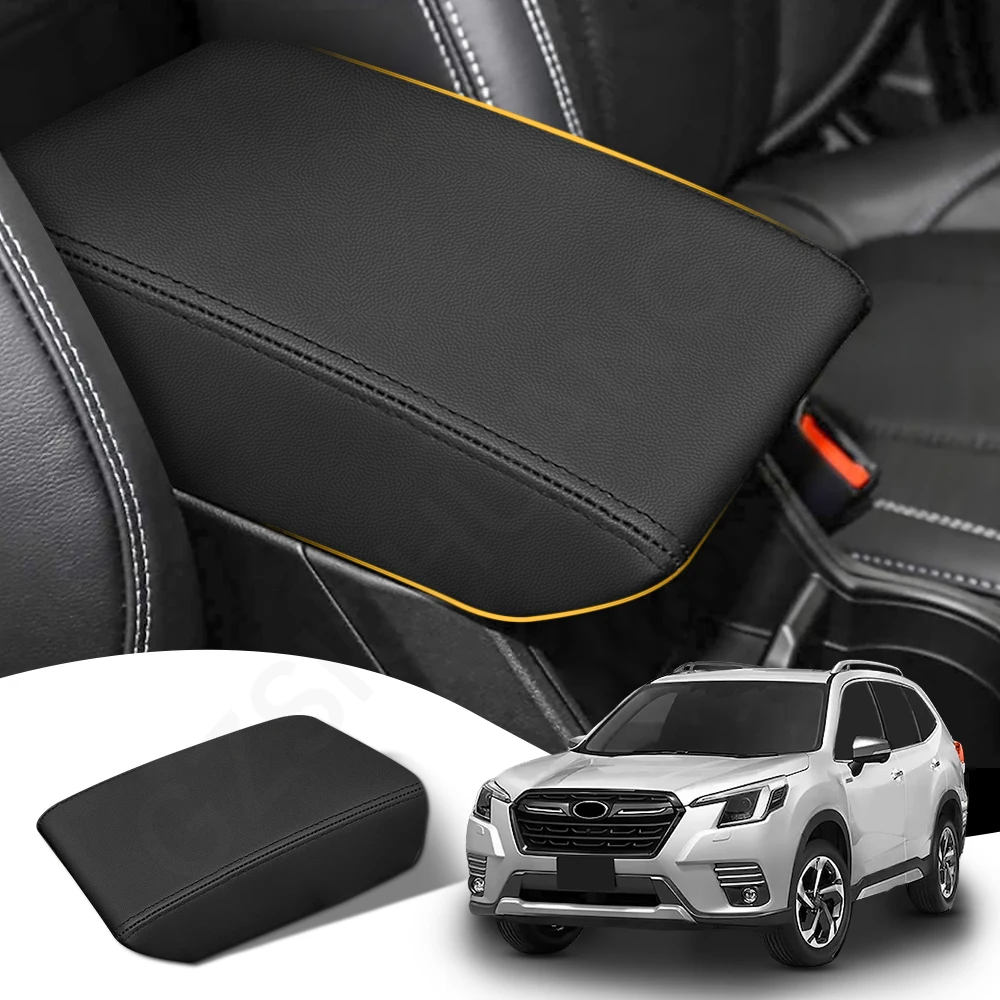 

For Subaru Forester 2019 2020 2021 2022 2023 Accessories Car Armrest Box Cover Center Console Pad Leather Protector Covers