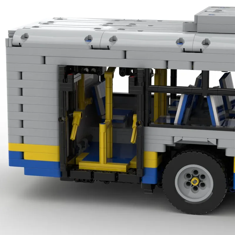 MOC-59883 12m Bus (1:18) rc elektrische Baustein Montage modell • 3659 Teile Bausteine Kinder Geburtstag benutzer definierte Spielzeug Geschenk