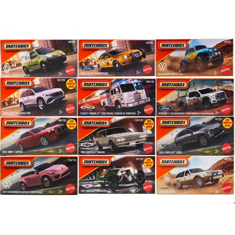 Matchbox-coche Original 1/64, Bmw empaquetado en caja, serie 7, Morgan, vehículo de 3 ruedas, modelo de juguete para niños, colección, premio, regalo