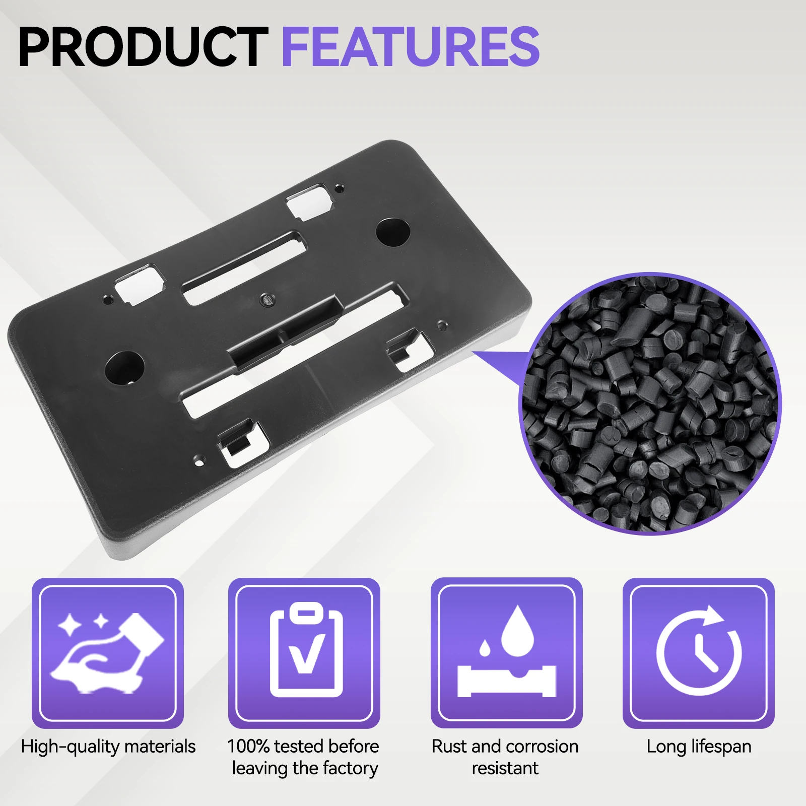 

Автомобильный передний бампер, монтажный держатель номерного знака, кронштейн 84524301 GM1068208 для 2019-2023 Chevrolet Chevy Malibu, автоаксессуары