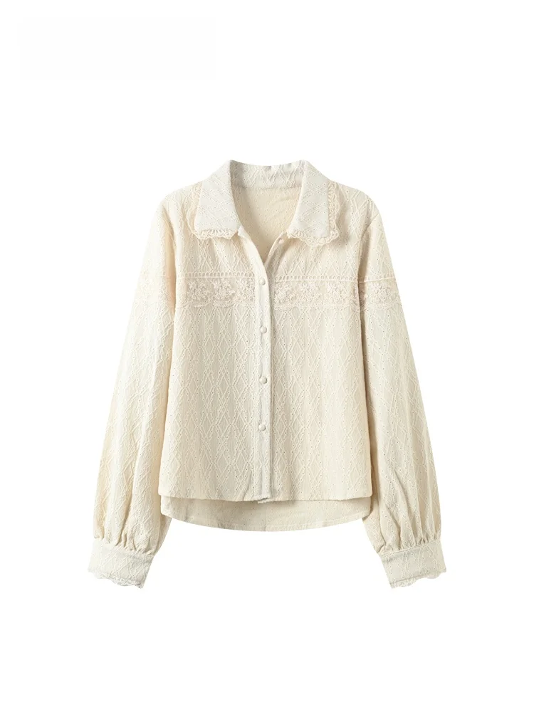 

Cara CLUB plus Size Long Sve Ne irt Women Casual Lace Splicing Spring Faion High Waist A-Line Dr