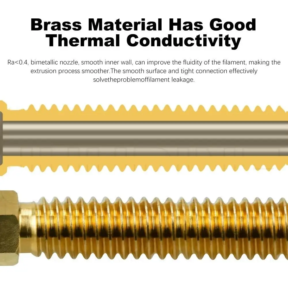 1 قطعة 0.2/0.4/0.6/0.8 مللي متر السيراميك Hotend فوهة النحاس ثنائية المعدن Hotend عدة أجزاء طابعة ثلاثية الأبعاد ل Elegoo Centauri الكربون #6