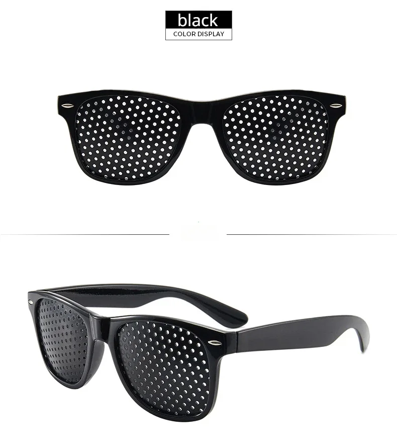 1/3/5 Stück Anti-Myopie Astigmatismus Brille Sehkorrektur Ermüdungshemmende Lochbrille mit Löchern für Männer Frauen Sehbrille – Detail 6
