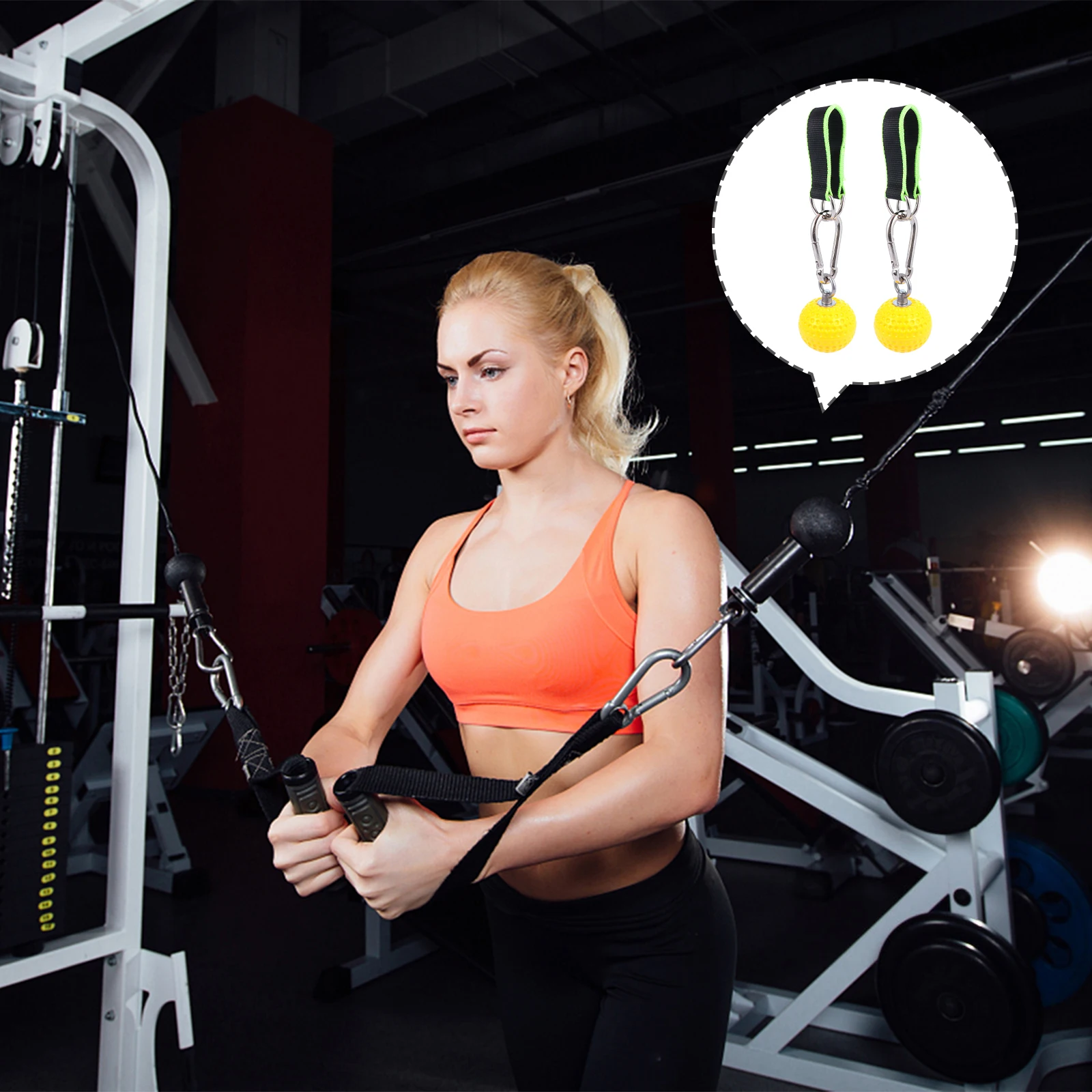 

1 Pair Grip Ball For Pull-Up Finger Strength Exerciser Hand Wrist Training Fitness Sling Hanging Straps Climbing