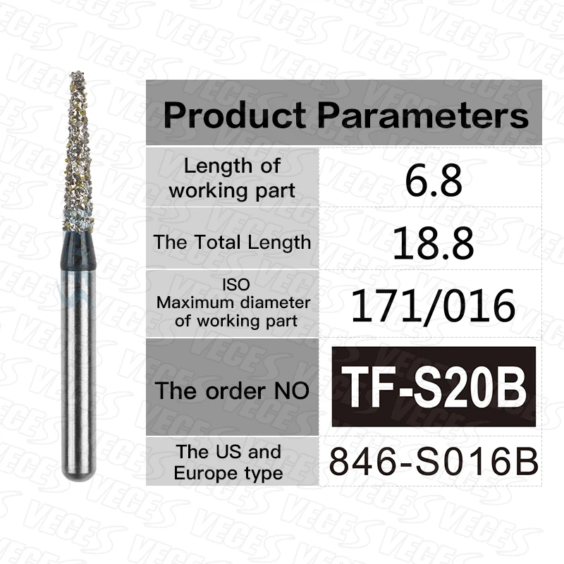 TR Typ Extra Grobe Dental Diamant Bohrer Standard Zahnmedizin Erdbeeren Bohrer Zahnarzt Werkzeuge FG High Speed Bur 1,6mm 10 stücke