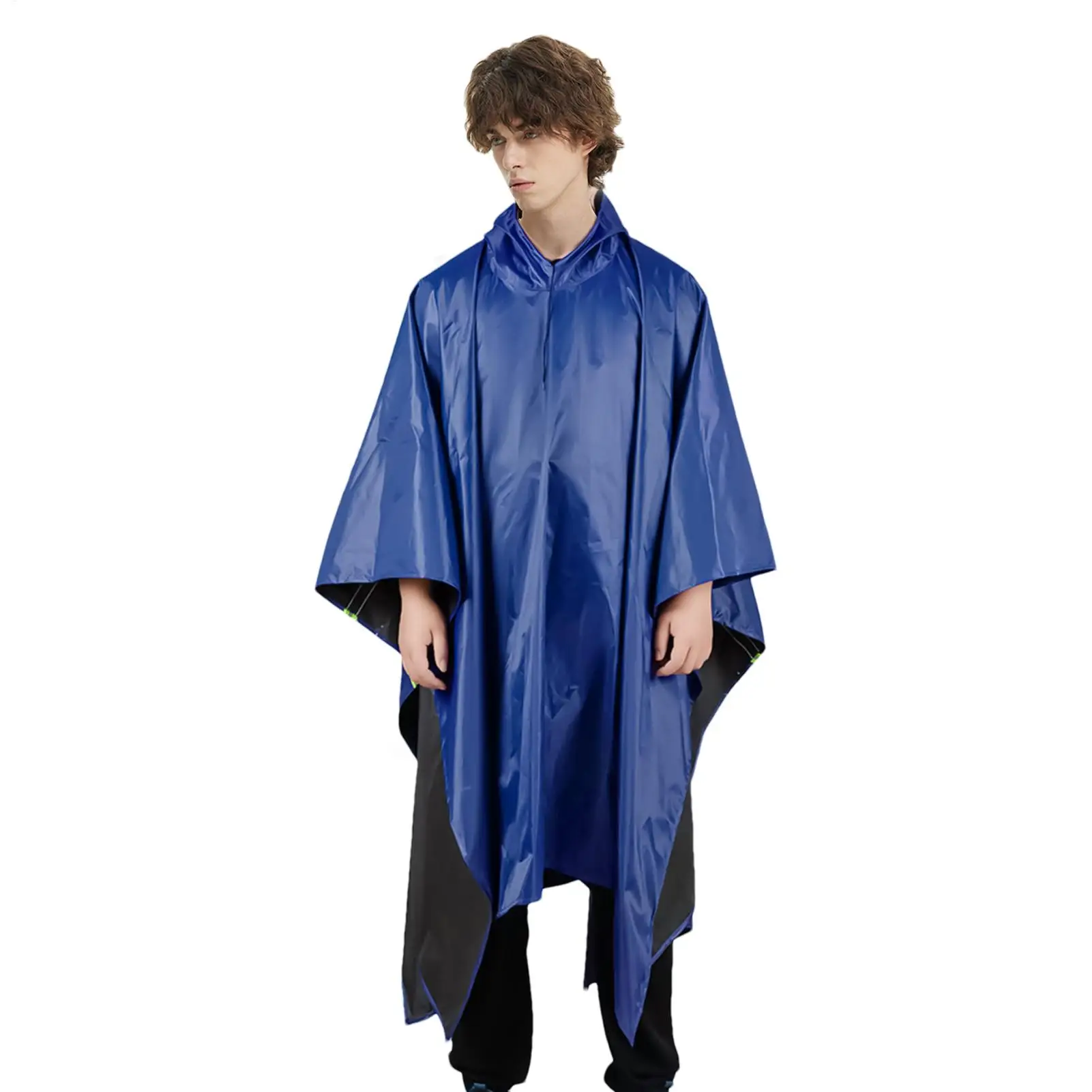 

Пончо от дождя для взрослых, дизайн со светоотражающими полосками, пончо для взрослых с капюшоном, герметичная дождевик для молодежи, мужчин, женщин, подростков