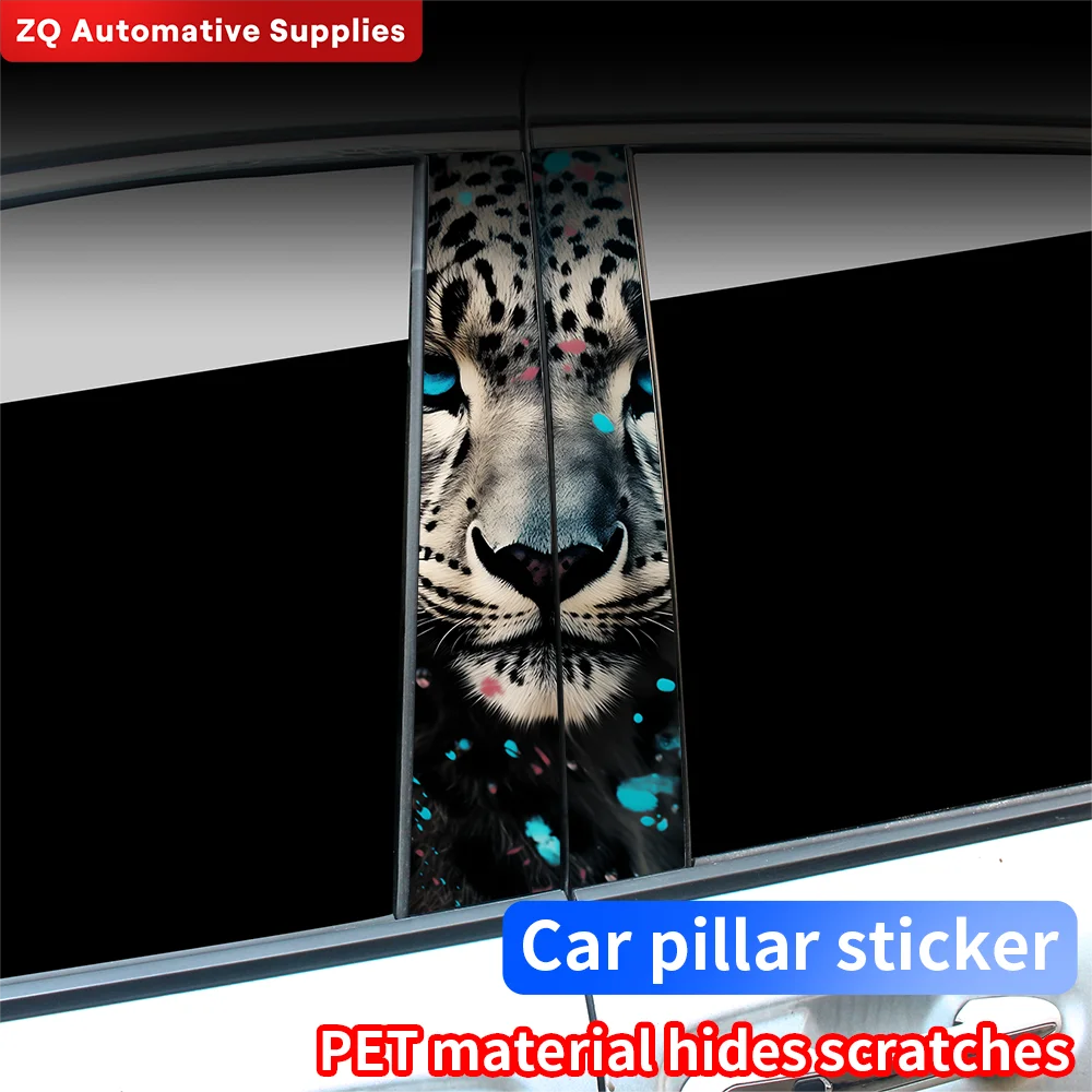 

Ferocious Tiger Car Stickers Car Doors Pillar Waterproof Decoration Cover Scratches DIY Auto B-Pillar Sunscreen Vinyl Decals