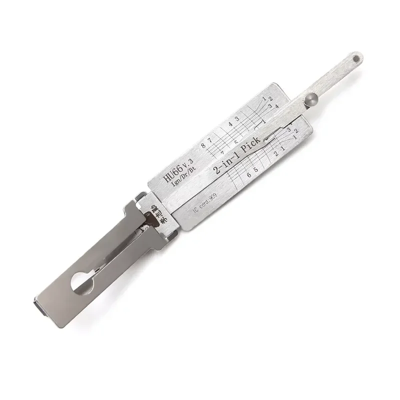 Wholesale Lishi HU66 2 in 1 TOO Locksmith Supplies for Car Lock 2 in 1 Pick and Decoder view 5