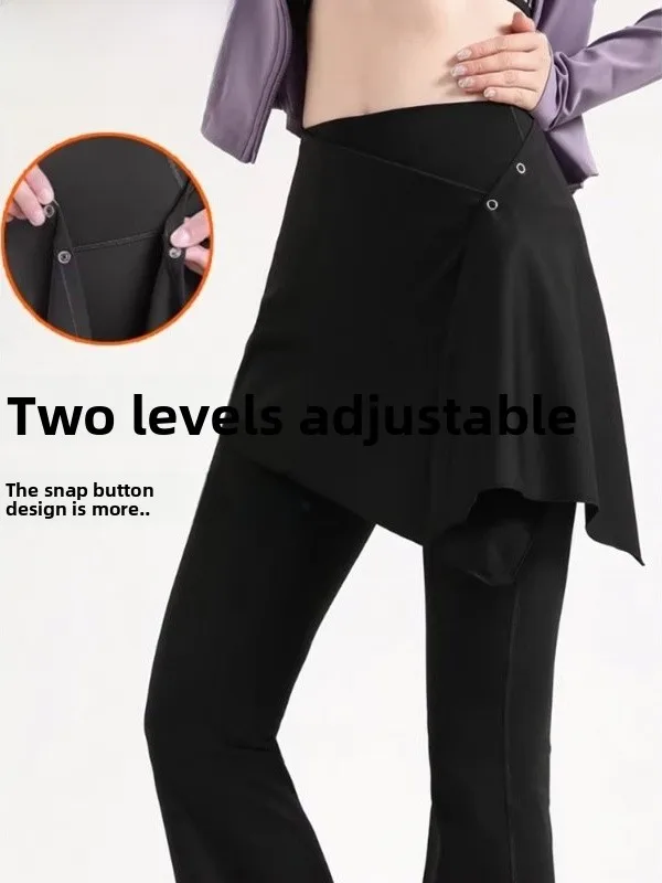 

Юбка для йоги больших размеров с драпировкой, высокой талией, многослойная, для фитнеса и йоги, скрывающая бедра