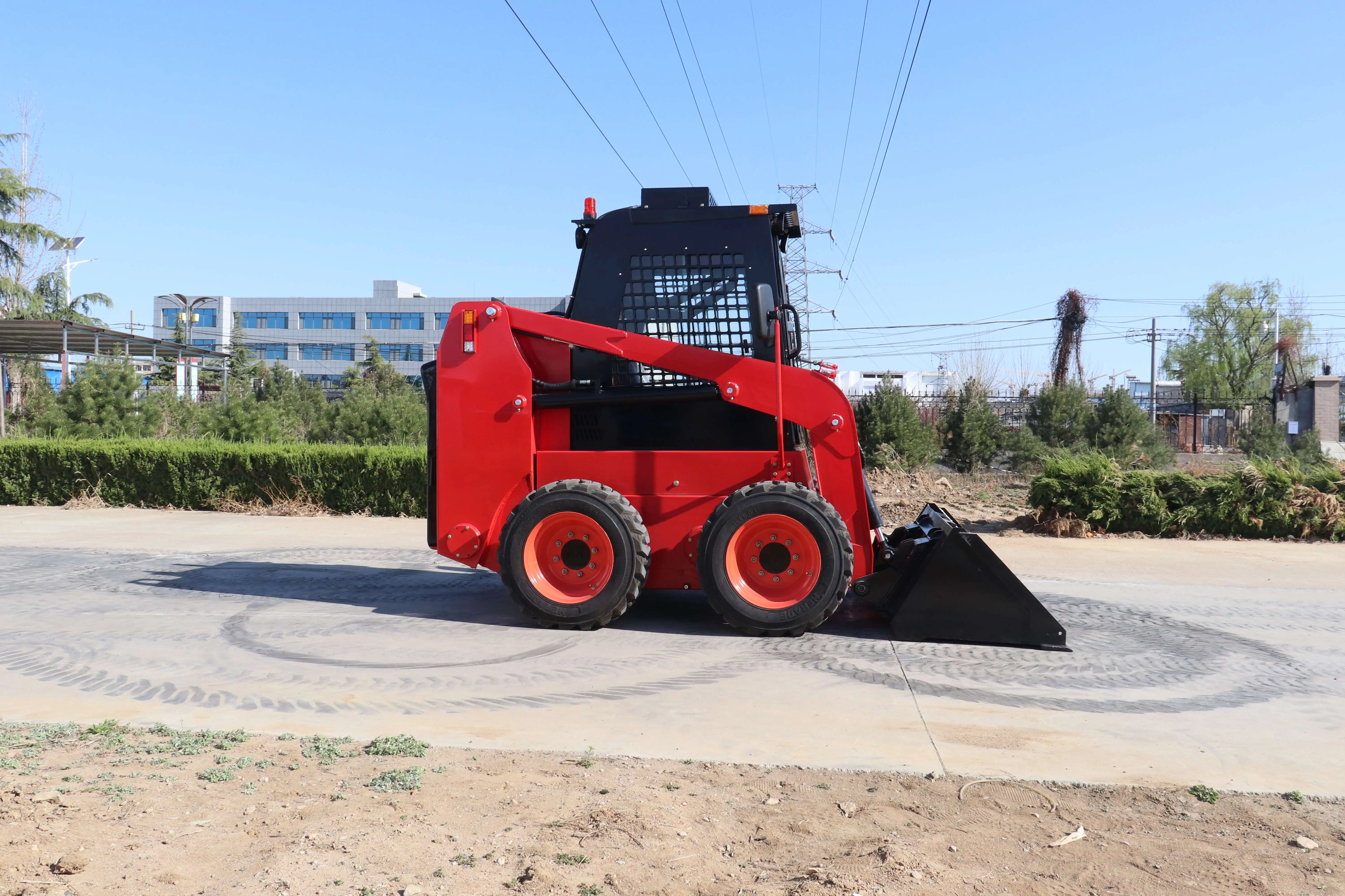 Free Shipping Skid Steer Loader 500kg Bucket Capacity 1-Year Wheel Tractor Front Mini Loader Motor Engine Bearing Gearbox
