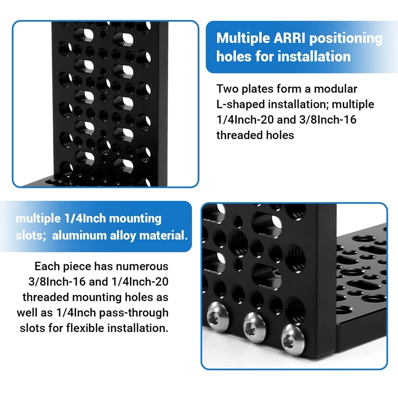 L-قوس لوحة التوسع المسامية تصاعد لوحة لكاميرات DSLR 3172 قوس المرافق المحمولة