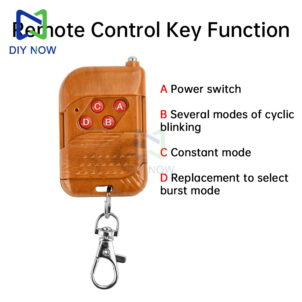 12V car light controller car wireless strobe controller DRL decoration16-mode strobe controller eagle eye daytime running light