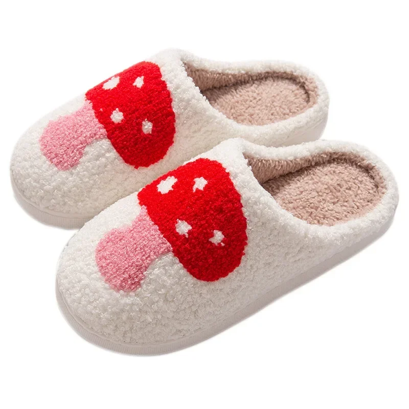 Winter Vrouwen Pluizige Home Slippers Warm Platform Anti Slip Comfortabele Huis Schoenen Kawaii Indoor Outdoor Paar Slippers Vrouwen