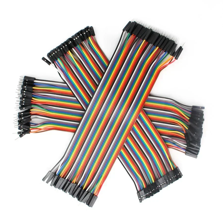 Cavo Dupont in filo di rame con filo di collegamento per Arduino Jumper Wire per pastore elettronico maschio a maschio femmina a femmina10CM 20CM