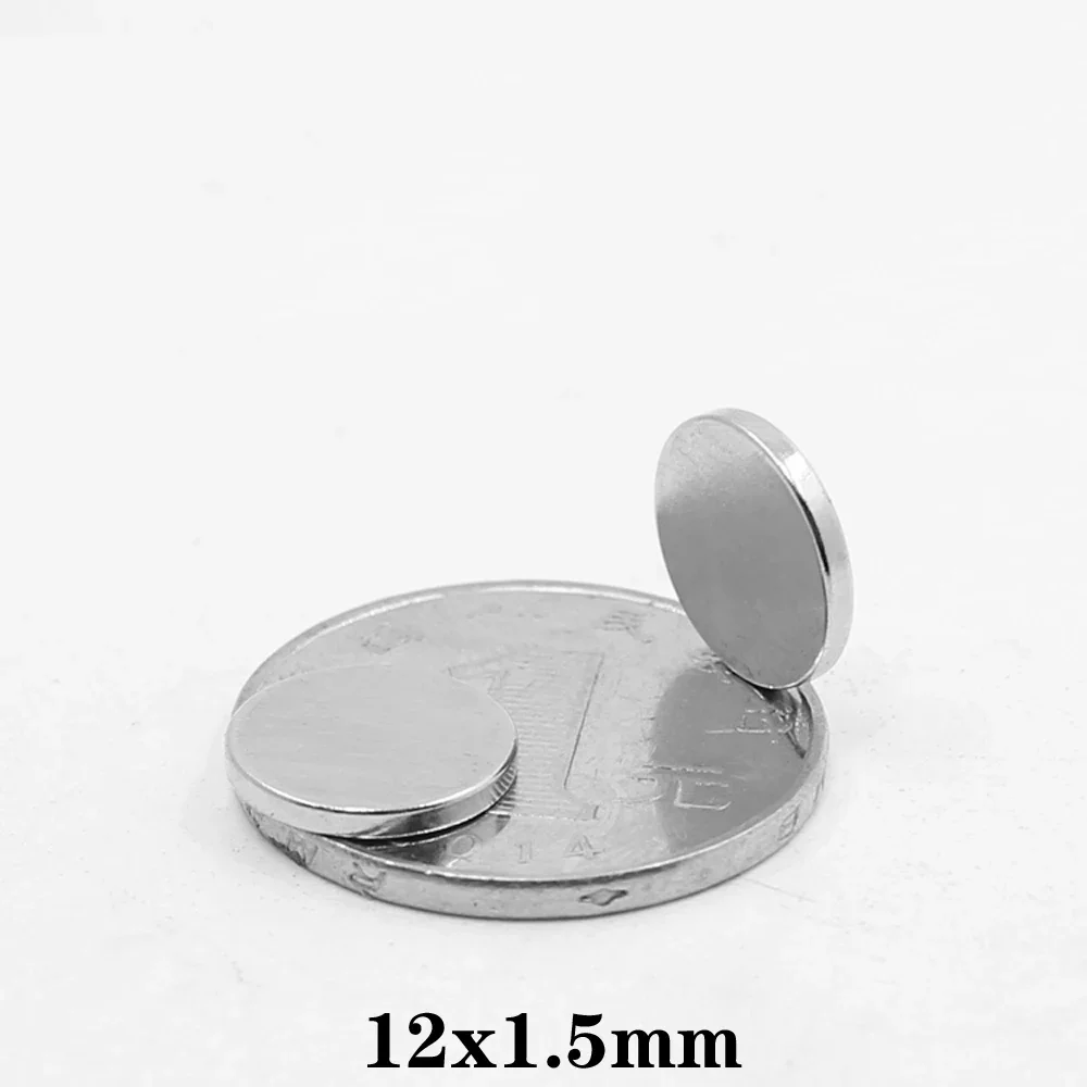 12x1.5mm Round Rare Earth Magnet N35 Small Strong Powerful Magnets Disc 12*1.5  Permanent Neodymium Disc Magnets 12*1.5mm 12x1.5