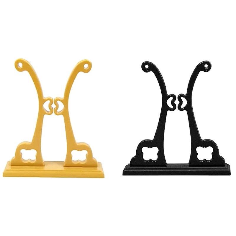 Vintage Rodada Mão Fan Holder, Display Stand, antigo Handheld Folding Fan Bracket, Base destacável, Desktop Paper Fanrack, durável B