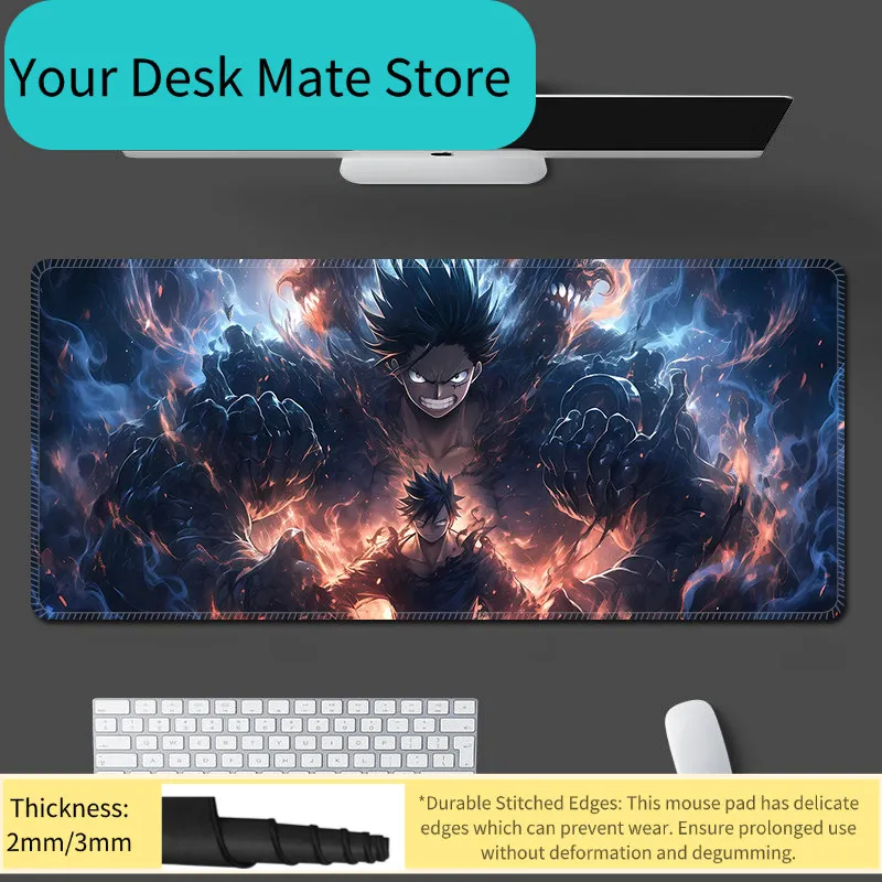 

Home Office Non-slip Dirt-resistant Mouse Pad Keyboard Pad High Quality ONE PIECE Mouse Pad Luffy Roronoa Zoro Nami Table Pad