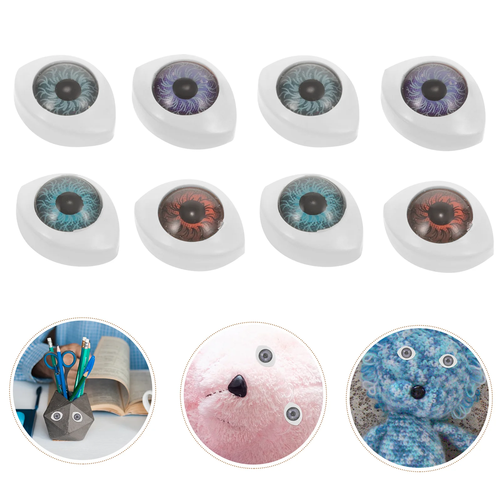 

100 Pcs Eyeballs Toy Fake Eyes DIY Accessories Toys Simulated Pendant Harajuku Style