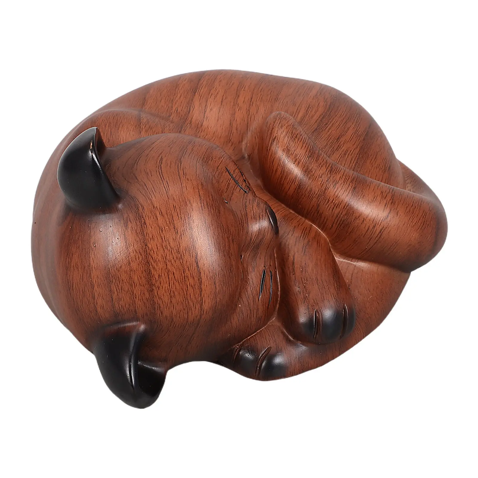 Resin Sleeping Cat Urn Cremation Keepsake Small Pet Ash Container Indoor Memorial Box Pet Loss Sympathy Gift Resin Cat Urn
