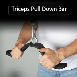 Tricipiti Pull Down Bar, maniglia Pulldown, cavo puleggia, attacco macchina, forza del corpo, impugnature per allenamento muscolare, Heavy Duty, LAT