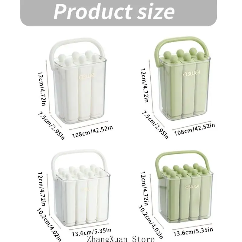 Silikon-Eis-Stick-Maker, einfaches Lösen von Eiswürfeln, Form-Set mit Deckel, Aufbewahrungsbox, 3 x – Detail 6