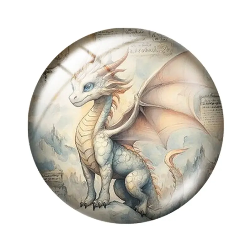 Baby Dragon 12/18/20/25mm Glass Cabochon Bracelet Pendant Rings for Jewelry Demo Earrings Back Making Findings view 2