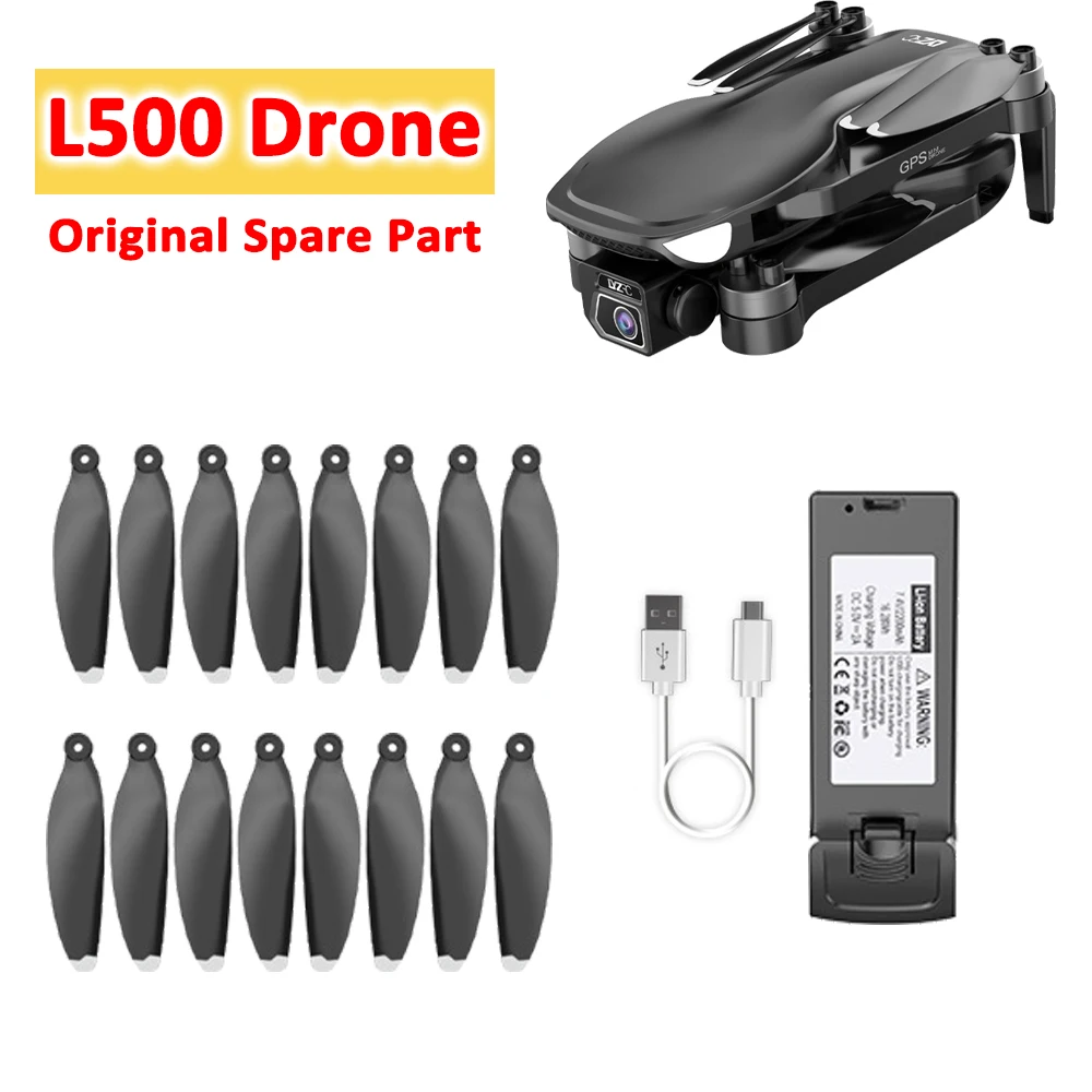 L500PRO L500 PRO 5G GPS Drone FPV Quadcopter Original Spare Part Propeller Blade Wing USB Charger Cable Battery Part Accessory