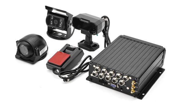 4CH AI ADAS DMS System Black Truck Car DVR RJ45 Mobile Digital Video Recorder RJ45 System Black Box HDD Mobile System HDD Mobile