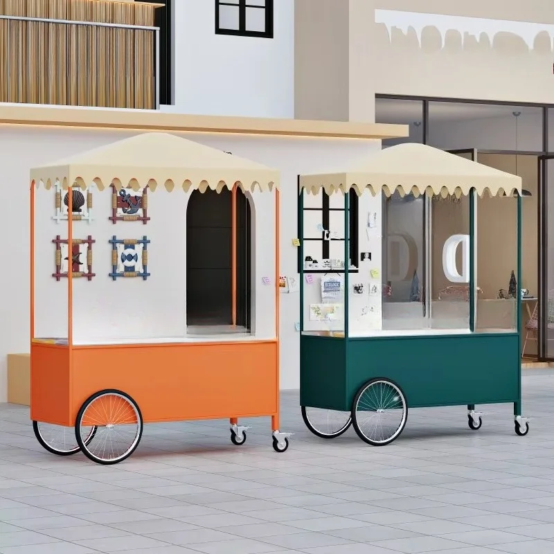 Customizable mobile food truck, fair trade truck, night market wrought iron float, display stand