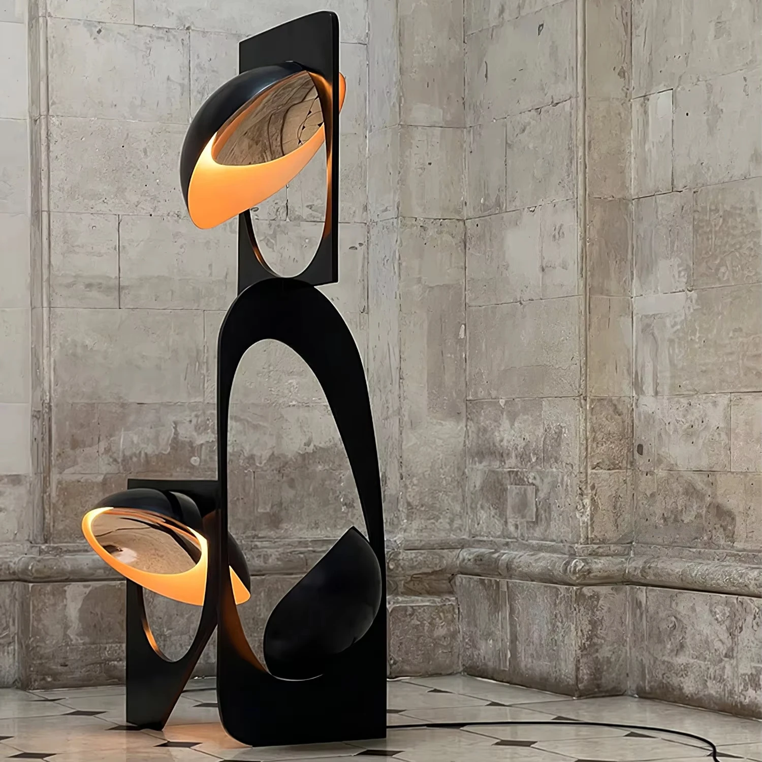 Italy New Designers Showroom Hotel High-end Creative Installation Art Floor Lamp High-grade Light Luxury Ornaments